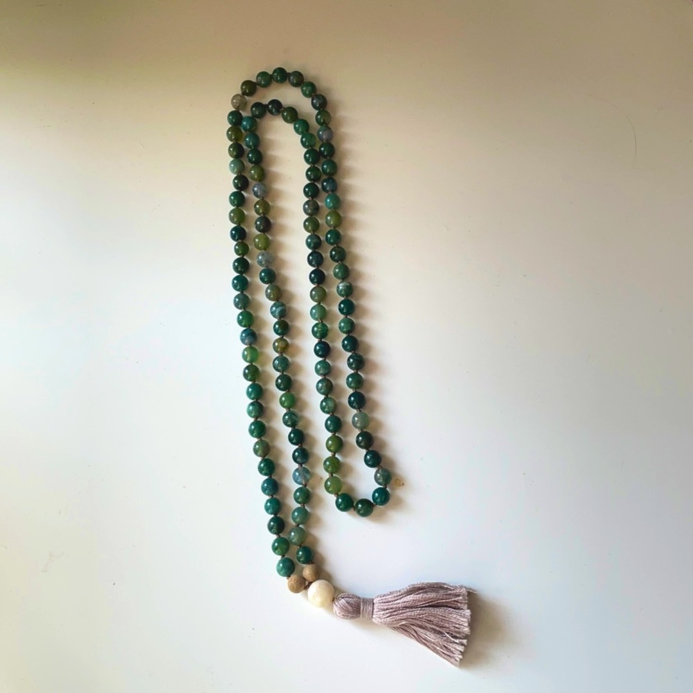 Jade Mala with Tassel